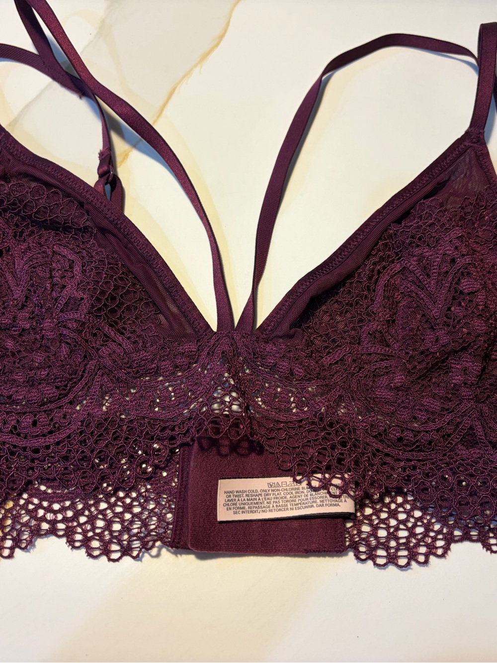 Victoria Secret Lace Bralette in Deep Plum - Women's Intimates